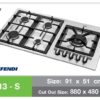 کن اجاق ایتالیایی 513S استیل