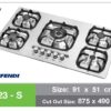 کن اجاق ایتالیایی 523S استیل
