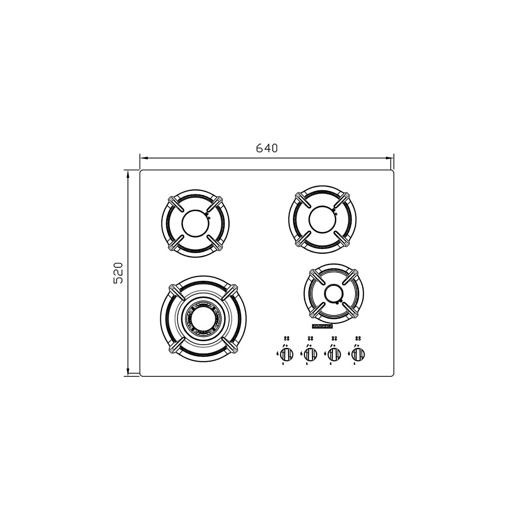استیل البرز اجاق  G 4652
